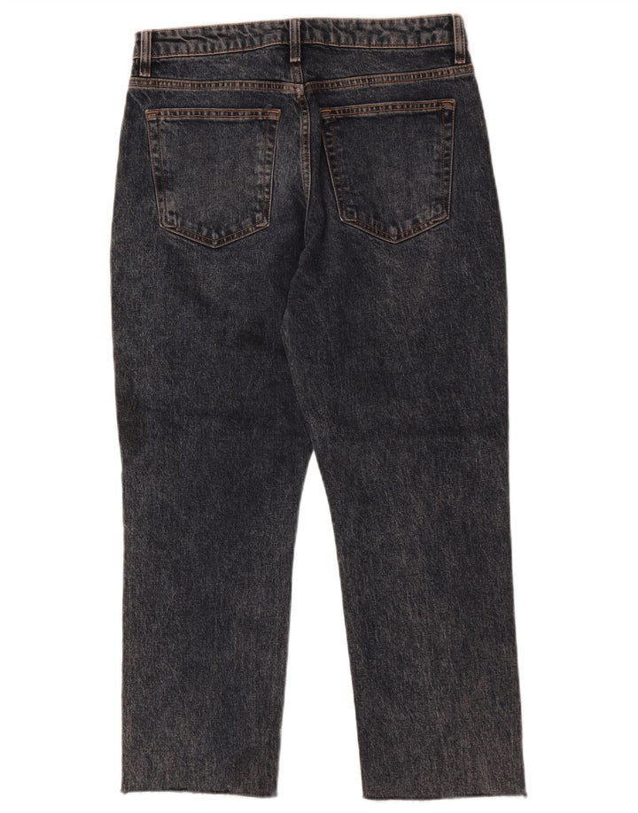 Topshop Γυναικείο Cropped Jeans W30 L25 μαύρο βαμβακερό