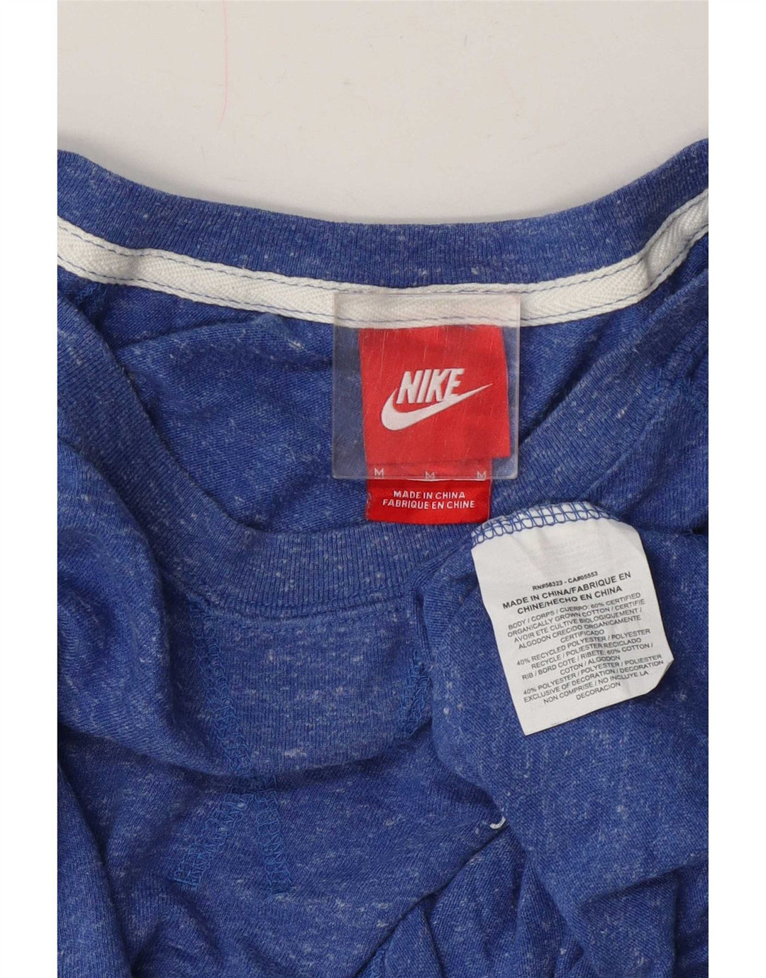 Γυναικείο φούτερ Nike Jumper UK 14 Βαμβακερό μεσαίο μπλε με φλύκταινες