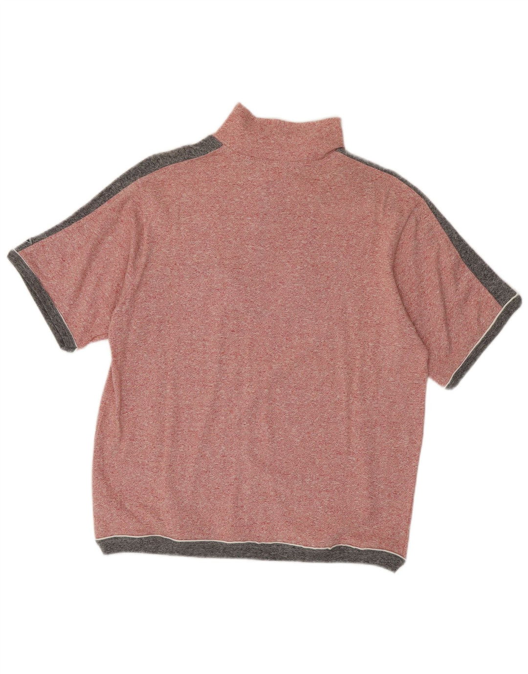 Ανδρικό πουλόβερ με κοντομάνικο φερμουάρ Asics με μεσαίο ροζ χρώμα