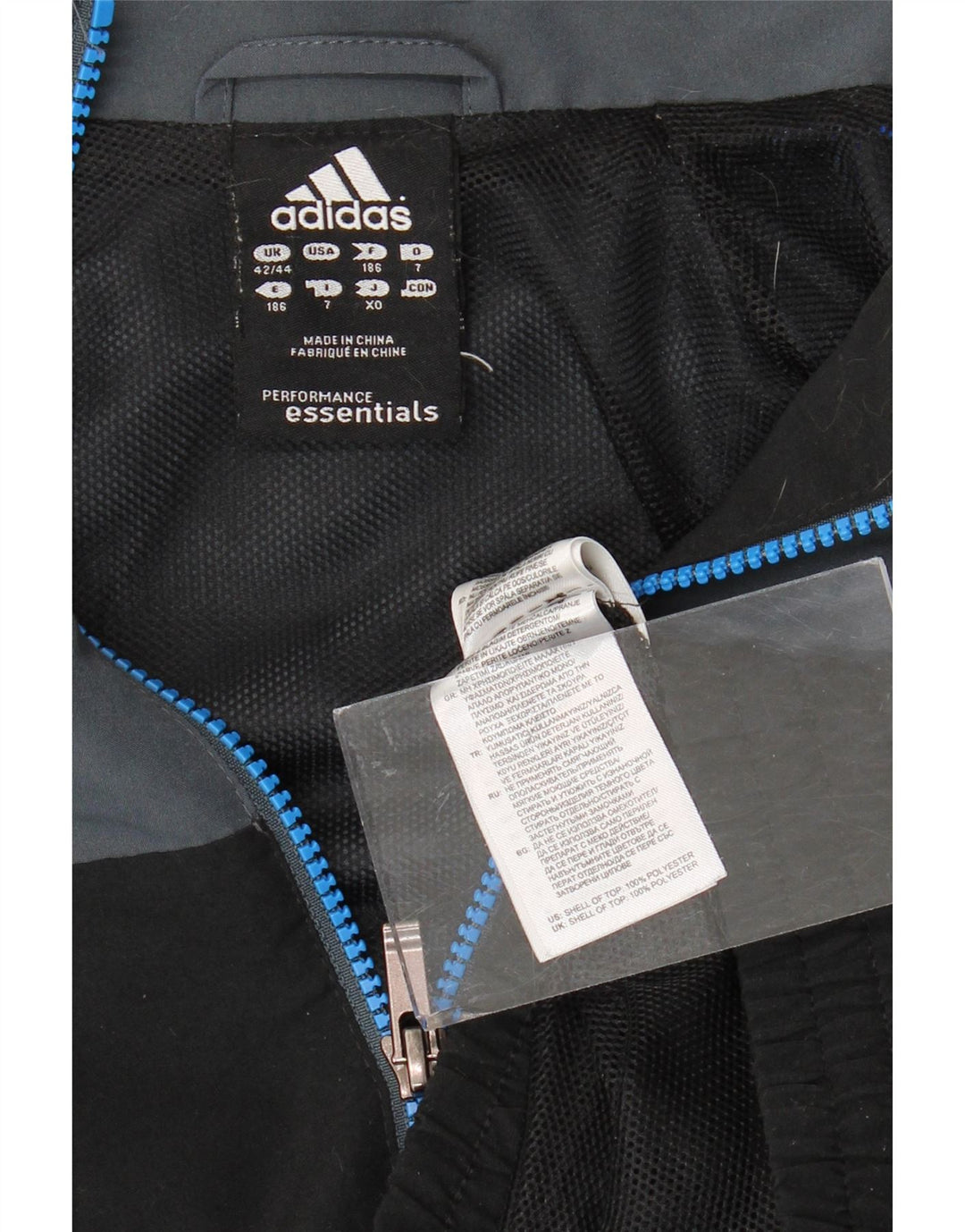 Ανδρική φόρμα ADIDAS Climalite Top Jacket UK 42/44 Large Black