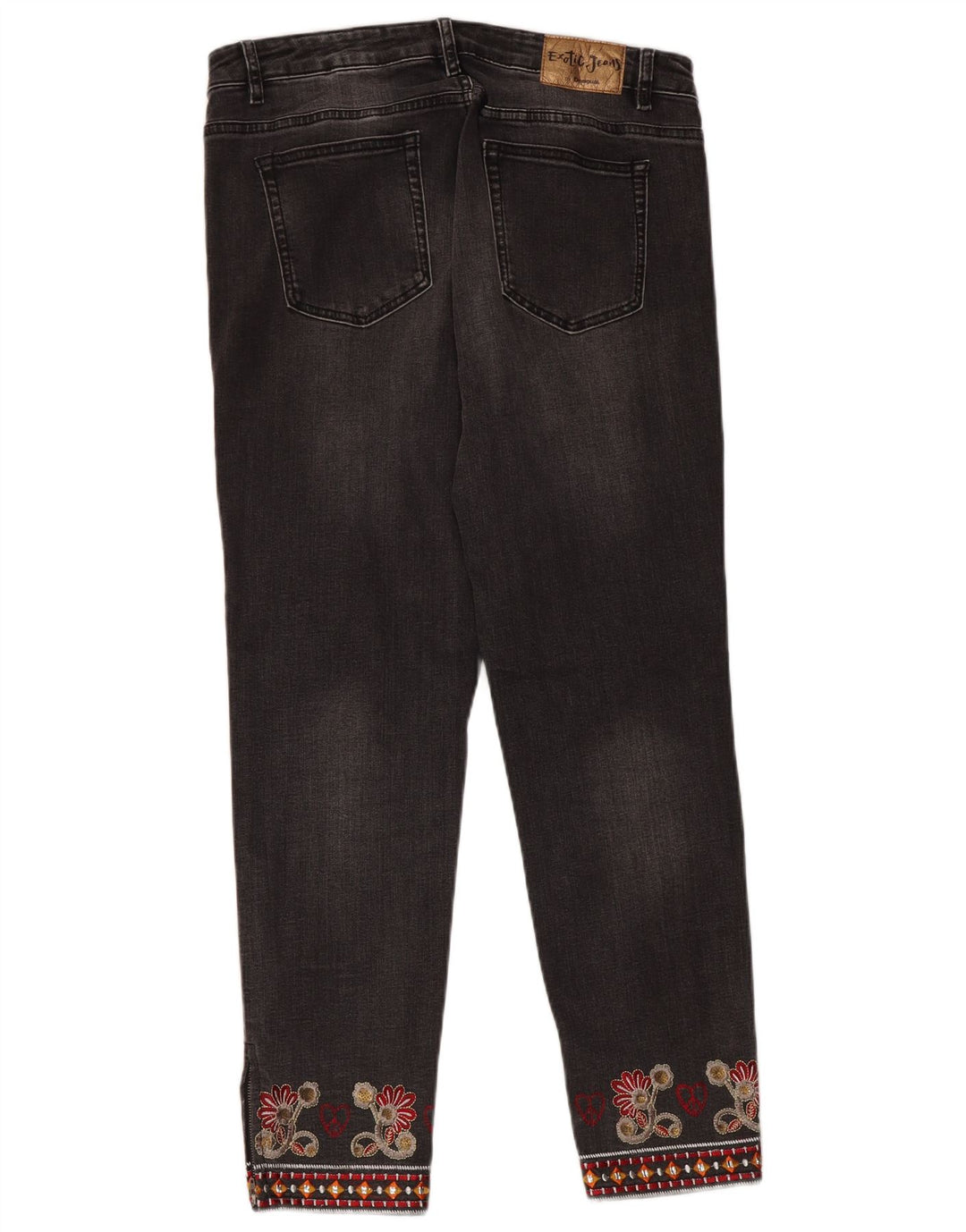 Γυναικείο ίσιο τζιν Desigual W32 L28 Γκρι Floral
