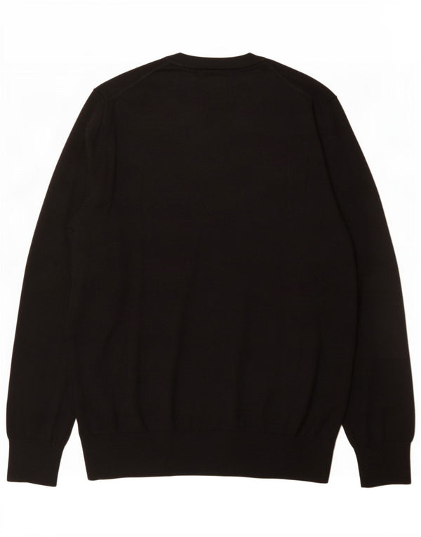 Ανδρικό πουλόβερ John Lewis Crew Neck Jumper 2XL Μαύρο Μαλλί Merino