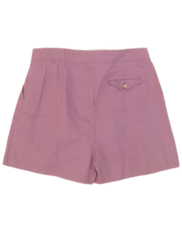 Marks & Spencer Γυναικείο σορτς Chino UK 16 Large W38 Lilac με ψηλή μέση