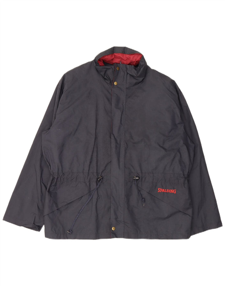 Spalding Ανδρικό μπουφάν βροχής UK 42 XL Navy Blue Nylon