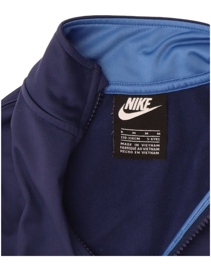 Μπουφάν Nike Boys αθλητική φόρμα 5-6 ετών Medium Navy Blue Colourblock
