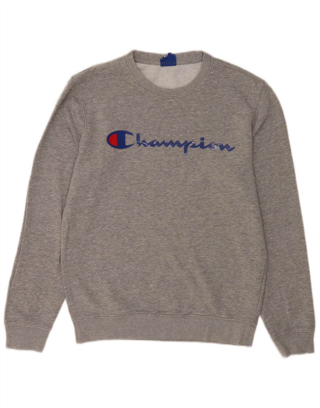 Ανδρικό γραφικό φούτερ Champion από βαμβακερό γκρι μικρό