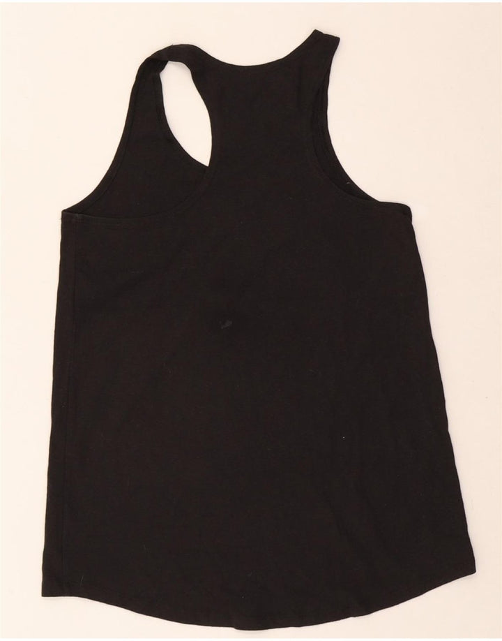 CHAMPION Womens Graphic Vest Top UK 6 XS Black Vintage Champion and Second-Hand Champion from Messina Hembry 