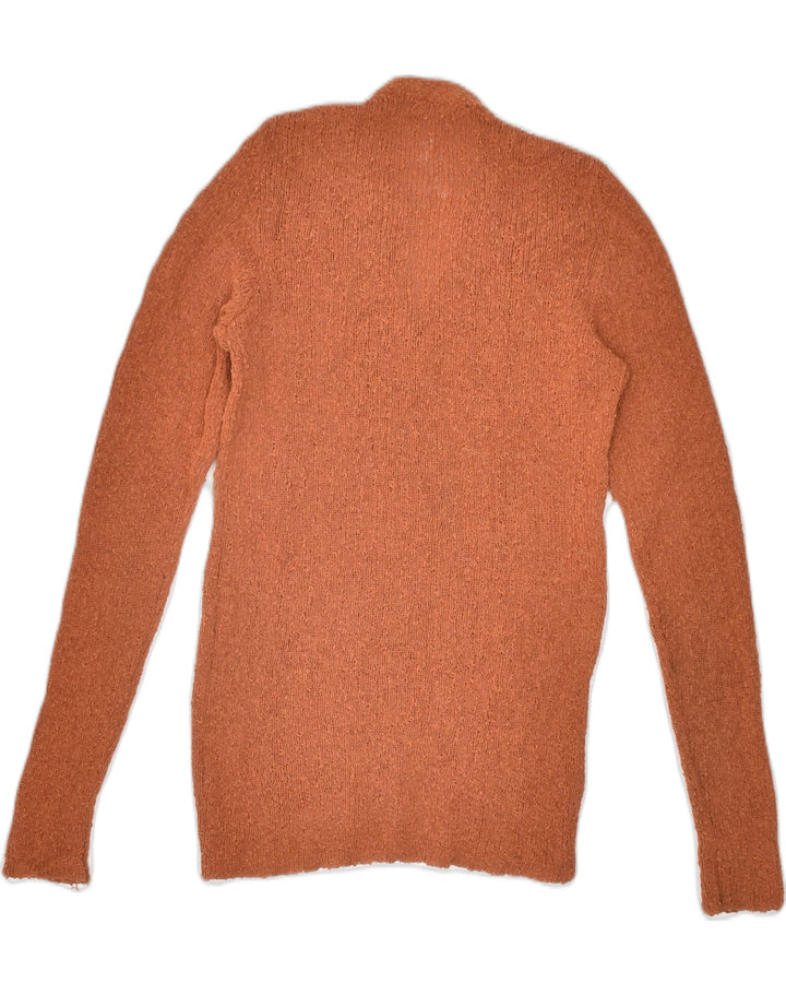 VINTAGE Womens V-Neck Jumper Sweater UK 10 Small Brown | Vintage | Thrift | Second-Hand | Used Clothing | Messina Hembry 