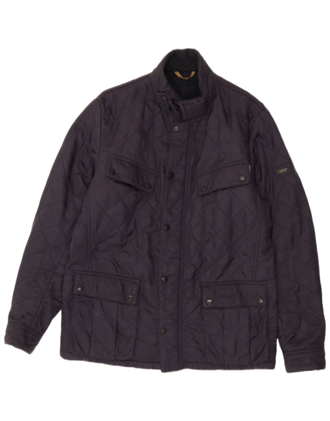 Ανδρικό καπιτονέ μπουφάν Barbour UK 40 Large Navy Blue Polyamide