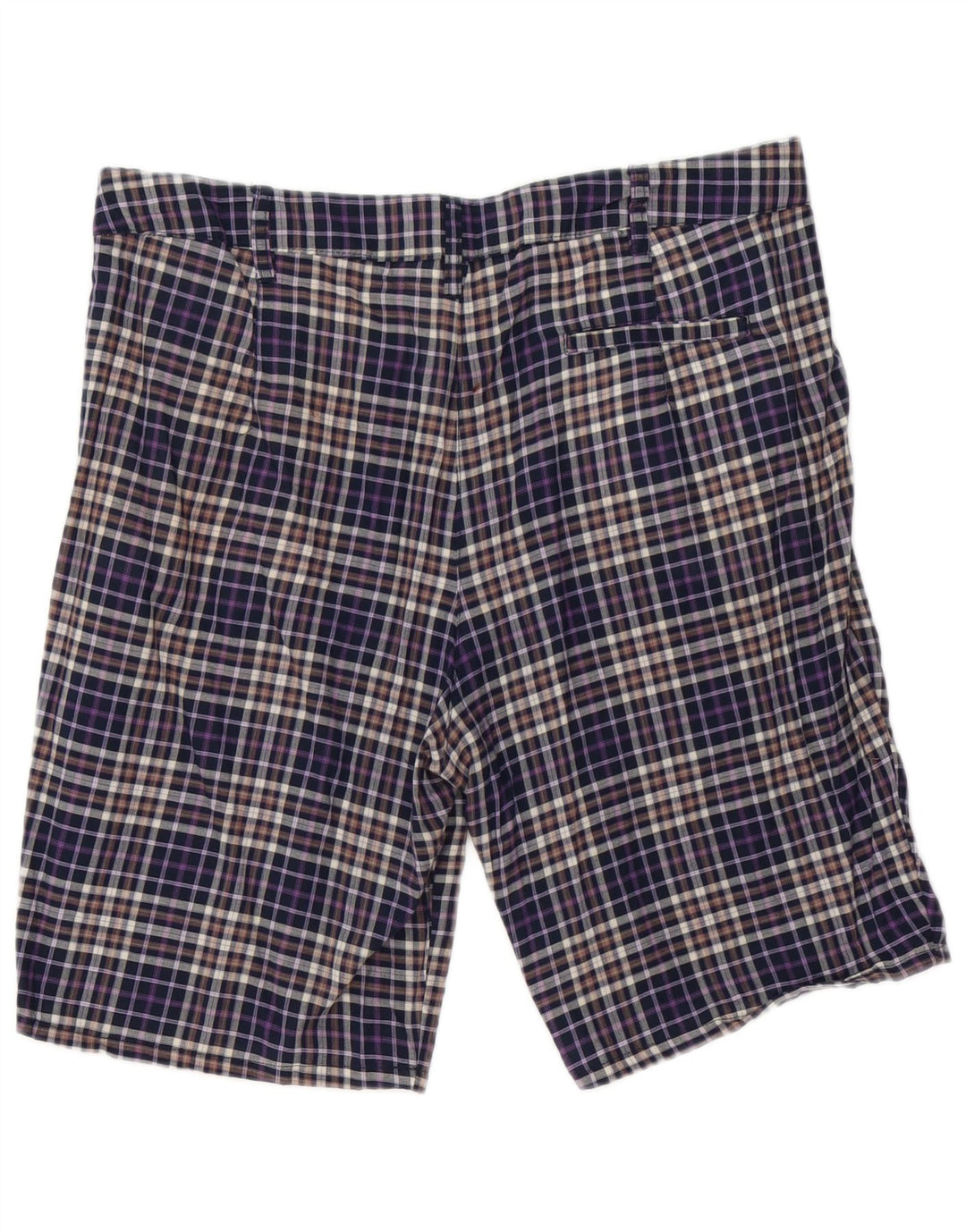 Zara Ανδρικό σορτς Chino μεγάλο W30 Navy Blue Check Cotton