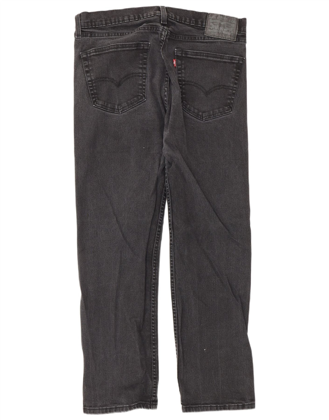 Levi's Mens 505 Straight Jeans W33 L29 Μαύρο βαμβακερό
