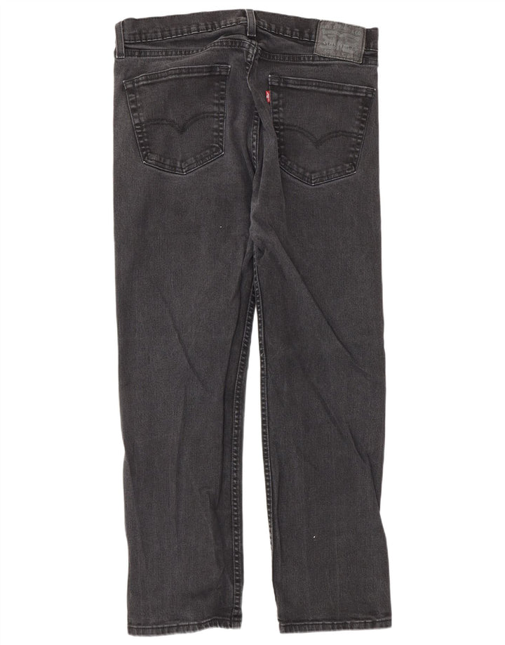 Levi's Mens 505 Straight Jeans W33 L29 Μαύρο βαμβακερό