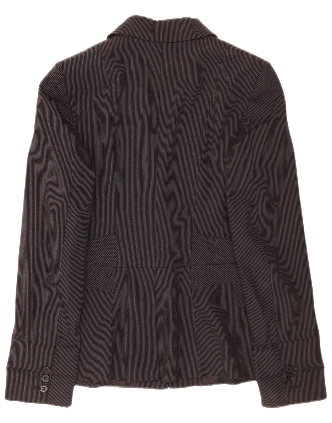 Reiss Γυναικείο σακάκι 1 κουμπιού UK 8 Small Black Pinstripe Viscose