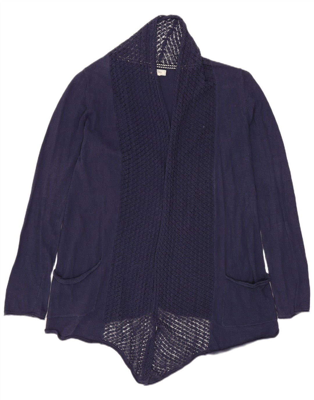 FAT FACE Γυναικείο ανοιχτό πουλόβερ ζακέτα UK 10 Small Navy Blue βαμβακερό