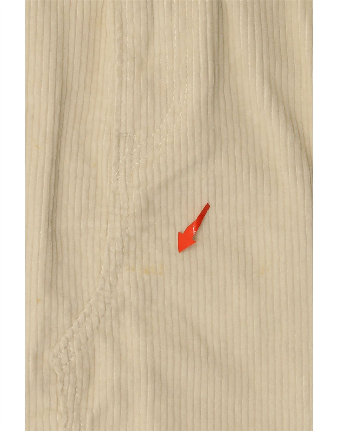 LEVI'S Γυναικεία 501 Μίνι Κοτλέ φούστα W28 Βαμβακερή μεσαία σε ανοιχτό λευκό