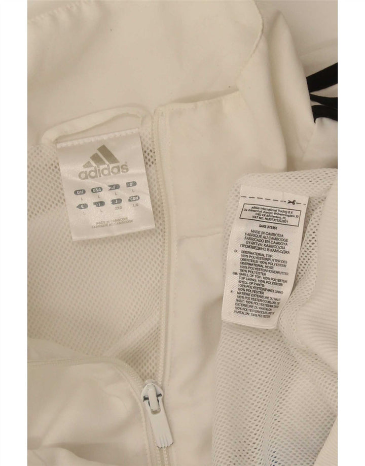 Ανδρική φόρμα Adidas Top Jacket Large White Colourblock Polyester