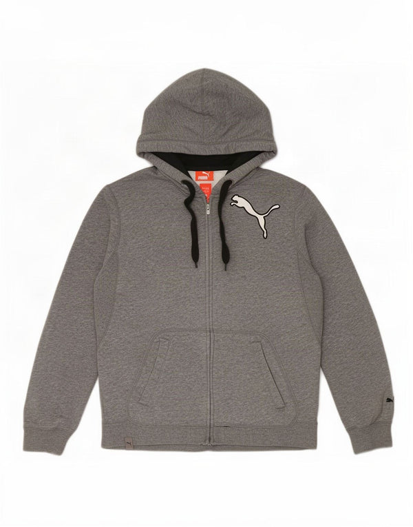 Ανδρικό πουλόβερ με κουκούλα με φερμουάρ Puma Medium Grey