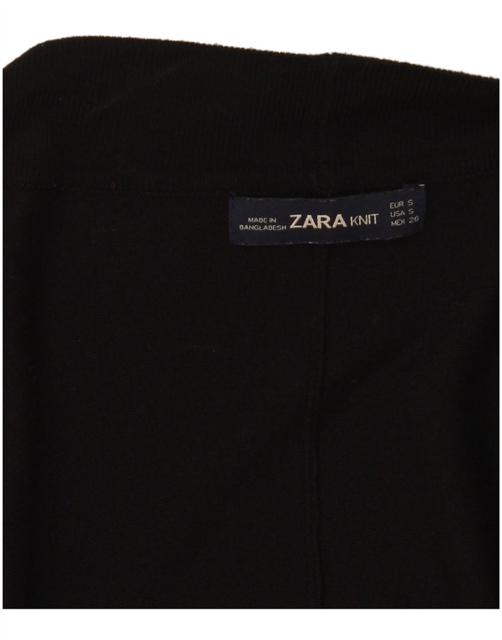 ZARA Γυναικείο πουλόβερ με ανοιχτό μανίκι 3/4 UK 10 Small Black