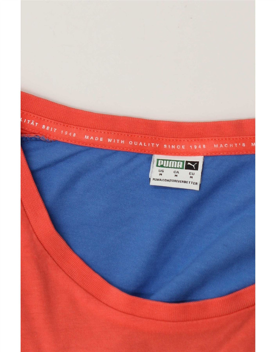 Ανδρικό T-Shirt Puma Top Medium Blue Colourblock