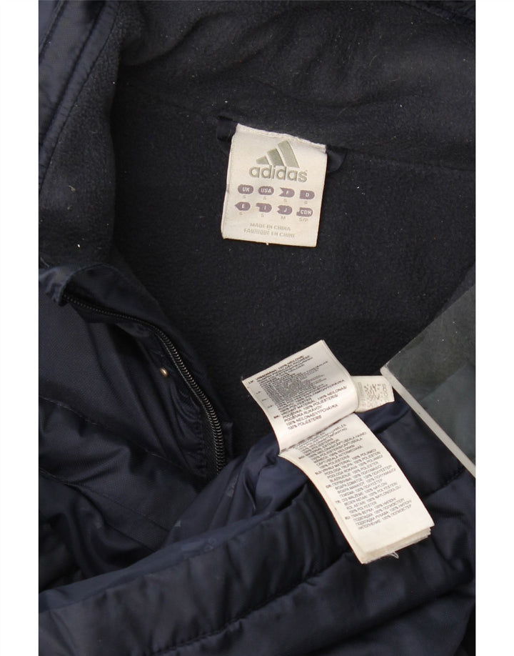 Adidas Ανδρικό γραφικό παλτό με επένδυση UK 36 Small Navy Blue Polyester