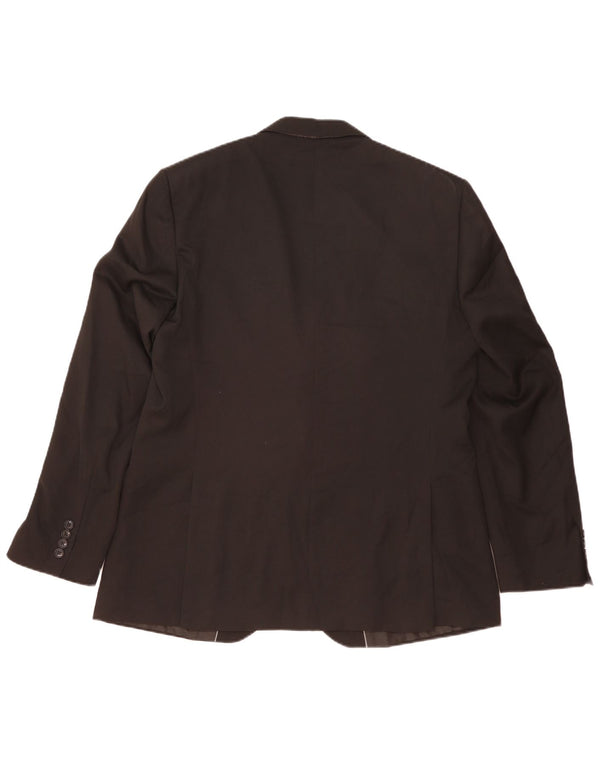 Marks & Spencer Ανδρικό σακάκι blazer 2 κουμπιών UK 44 XL μαύρο πολυεστέρα