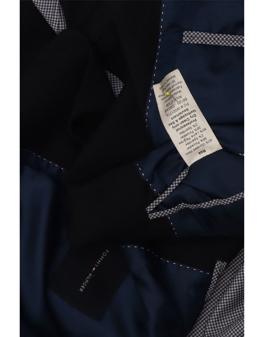Tommy Hilfiger Ανδρικό σακάκι με 2 κουμπιά UK 44 2XL Navy Blue Wool