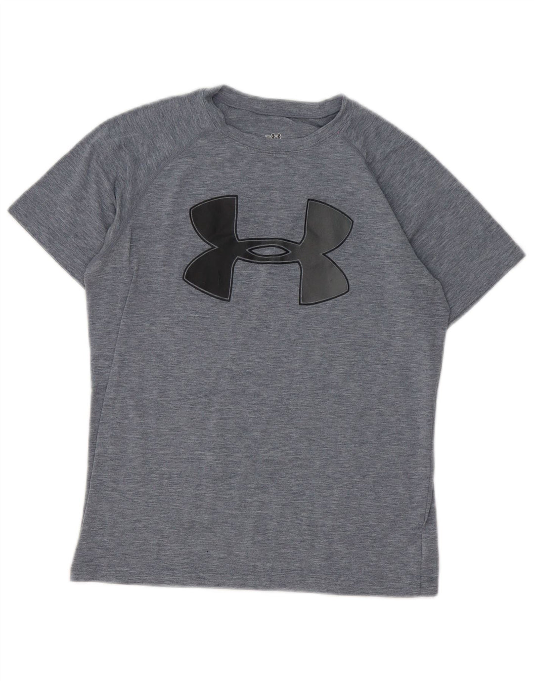 Under Armour Boys Graphic T-Shirt Top 9-10 Years Medium Grey Flecked