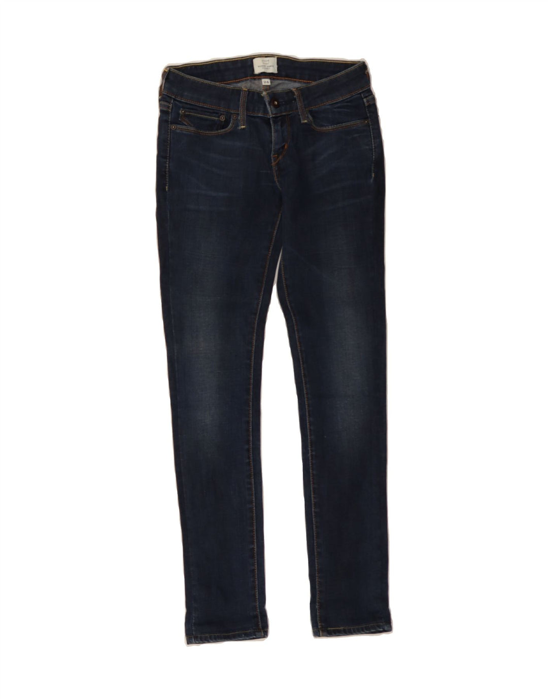 LEVI'S Womens Slightly Curvy Skinny Jeans W24 L28  Blue Vintage Levi's and Second-Hand Levi's from Messina Hembry 