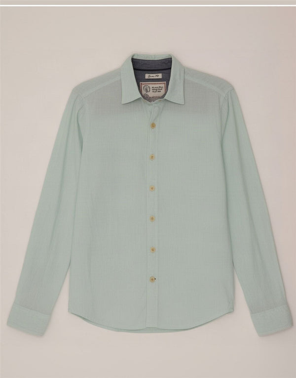 Fat Face Ανδρικό πουκάμισο Classic Fit XS Blue Pinstripe Linen