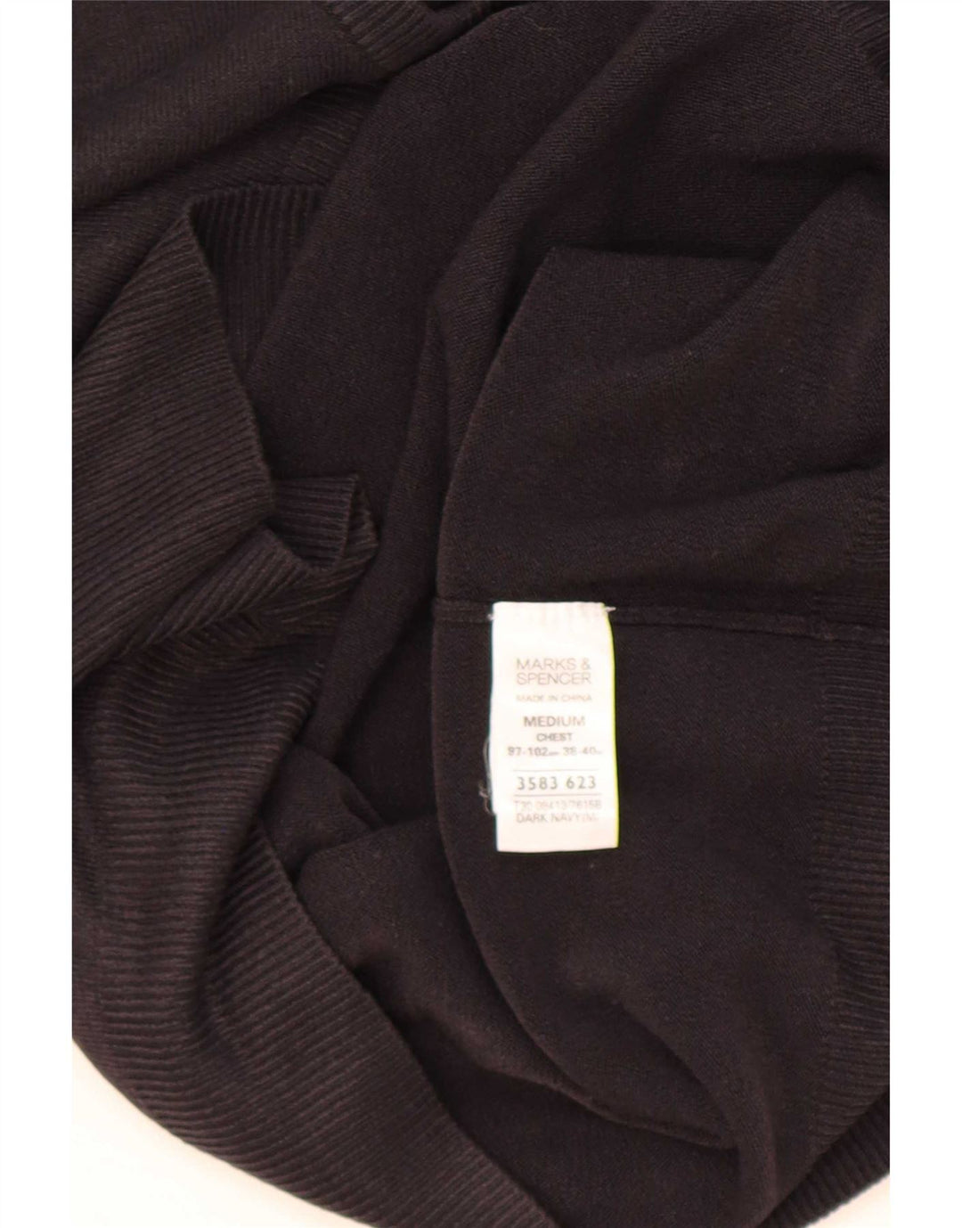 Ανδρικό πουλόβερ Marks & Spencer Blue Harbour με V-Neck Jumper Medium Navy