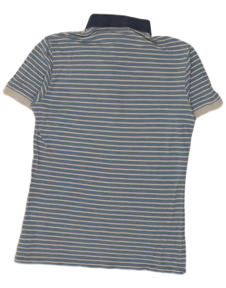 Fred Perry Ανδρικό πουκάμισο πόλο με μεσαίο μπλε βαμβακερό ριγέ