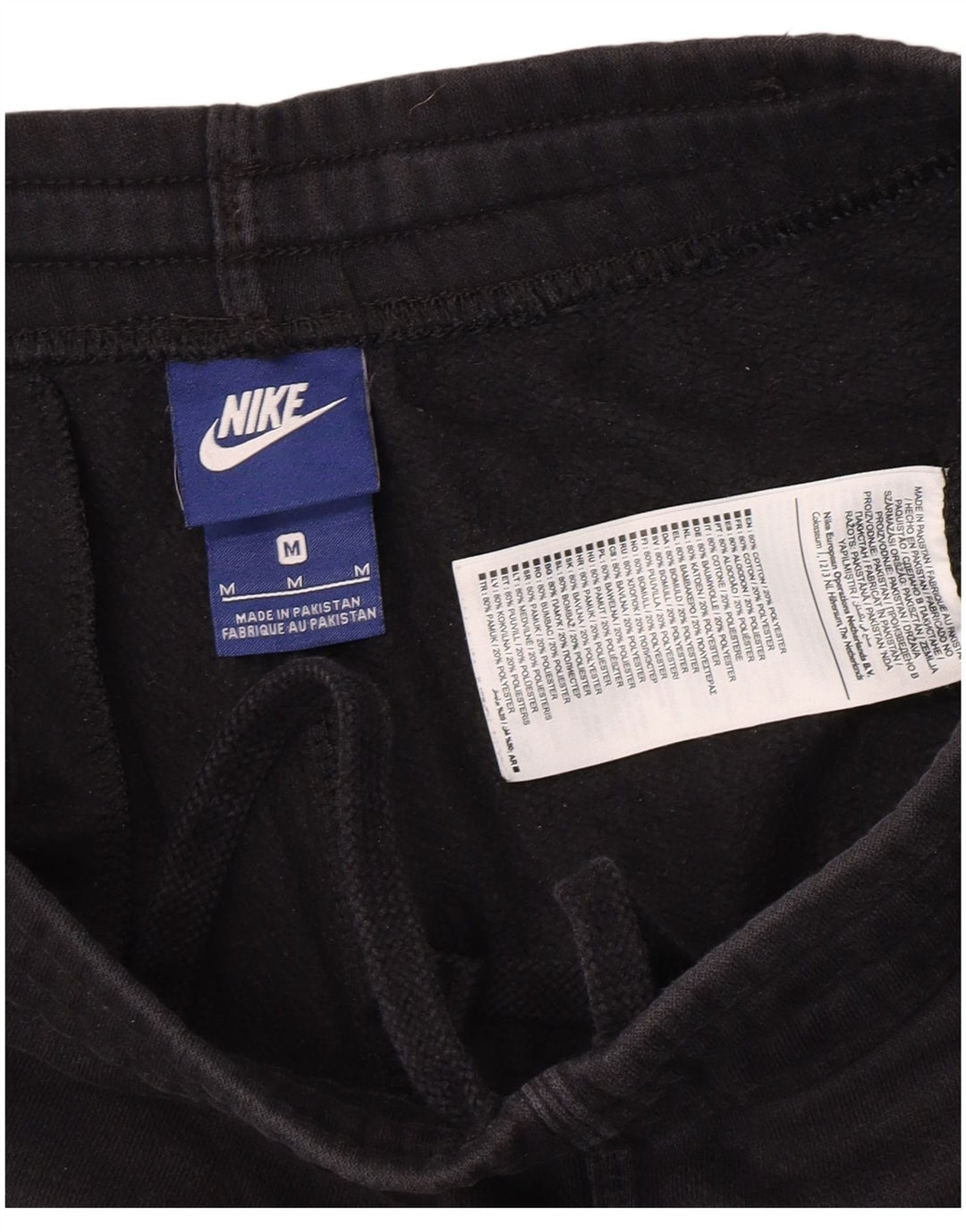 Ανδρική φόρμα Nike Παντελόνι Joggers Μεσαίο μαύρο βαμβακερό