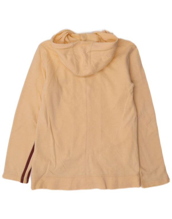 Γυναικείο πουλόβερ με κουκούλα ADIDAS UK 10 μικρό κίτρινο βαμβάκι