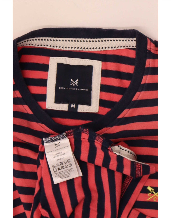 Ανδρικό T-Shirt Crew Clothing Top Βαμβακερό μεσαίο κόκκινο ριγέ