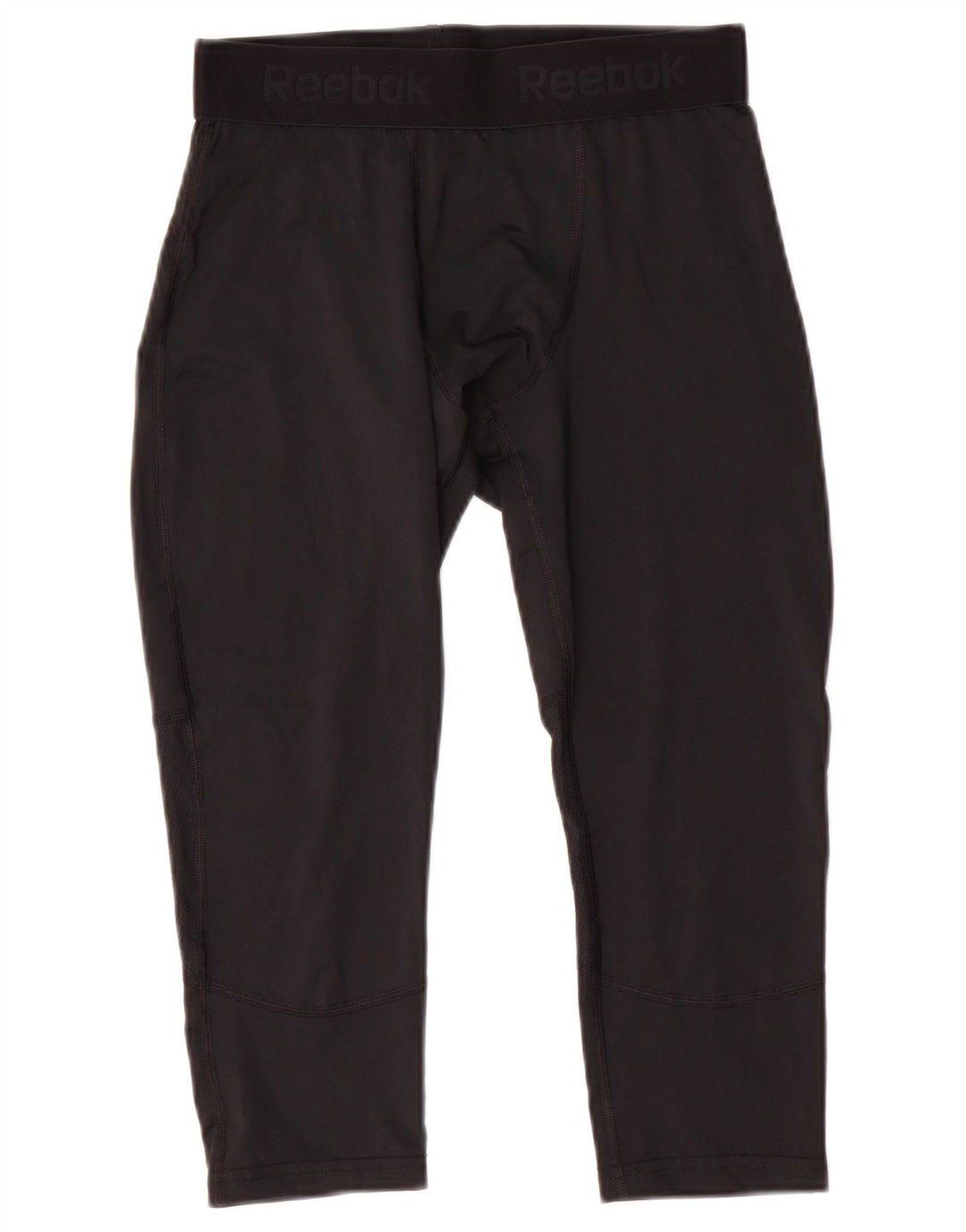 Ανδρικά γραφικά κολάν κάπρι REEBOK από μεσαίο μαύρο πολυεστέρα