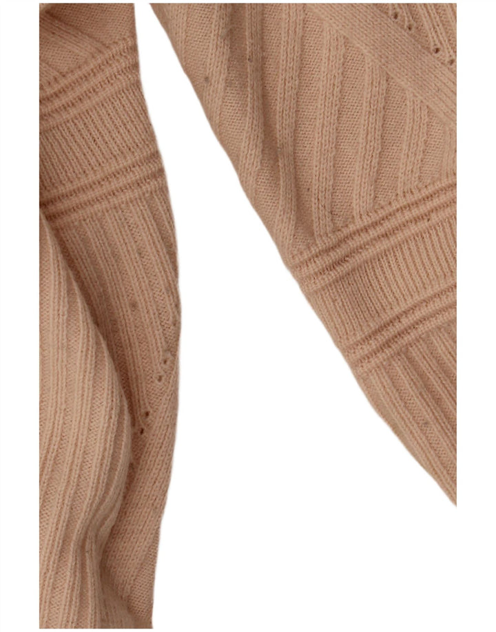 Γυναικείο φόρεμα γαλλικής σύνδεσης UK 6 XS Μπεζ μαλλί