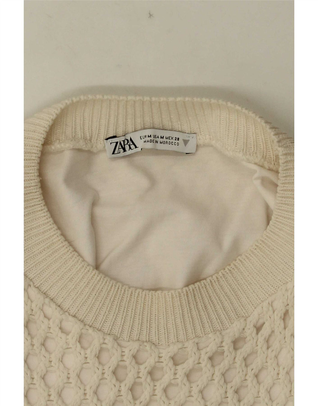 Zara Γυναικεία Μπλούζα Τοπ UK 12 Medium White