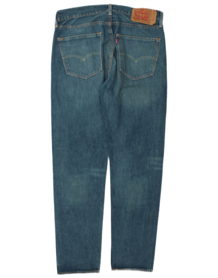 Levi's Mens 501 Straight Jeans W32 L32 Blue Cotton