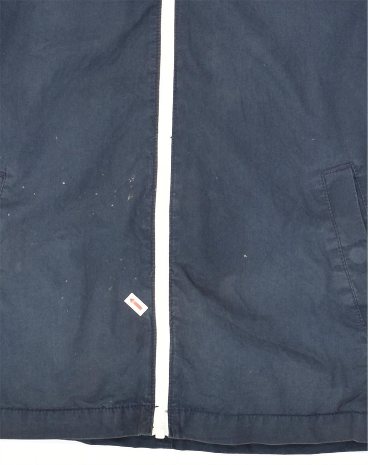 JACK & JONES Mens Hooded Rain Jacket UK 36 Small Blue Cotton | Vintage Jack & Jones | Thrift | Second-Hand Jack & Jones | Used Clothing | Messina Hembry 