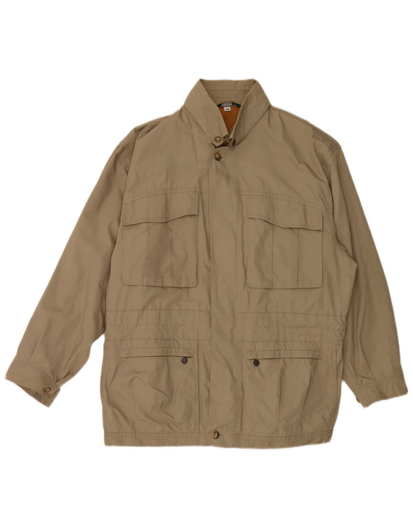 Faciba Mens Utility Jacket IT 50 Large Khaki Polyester