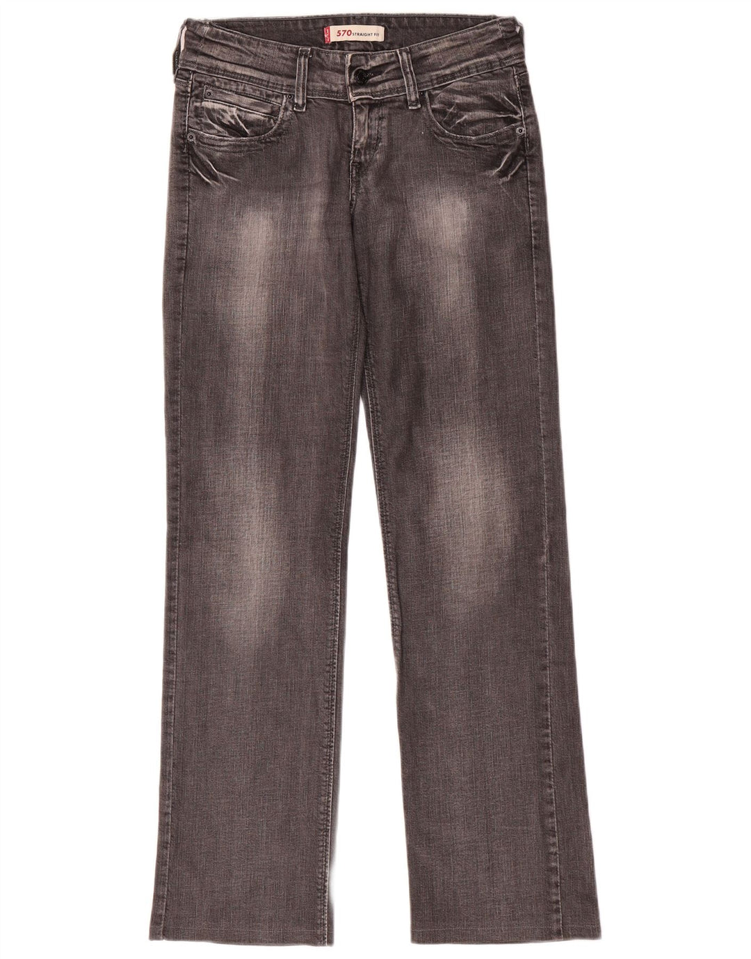 Γυναικείο Levi's 570 Straight Jeans W27 L31 Γκρι βαμβακερό