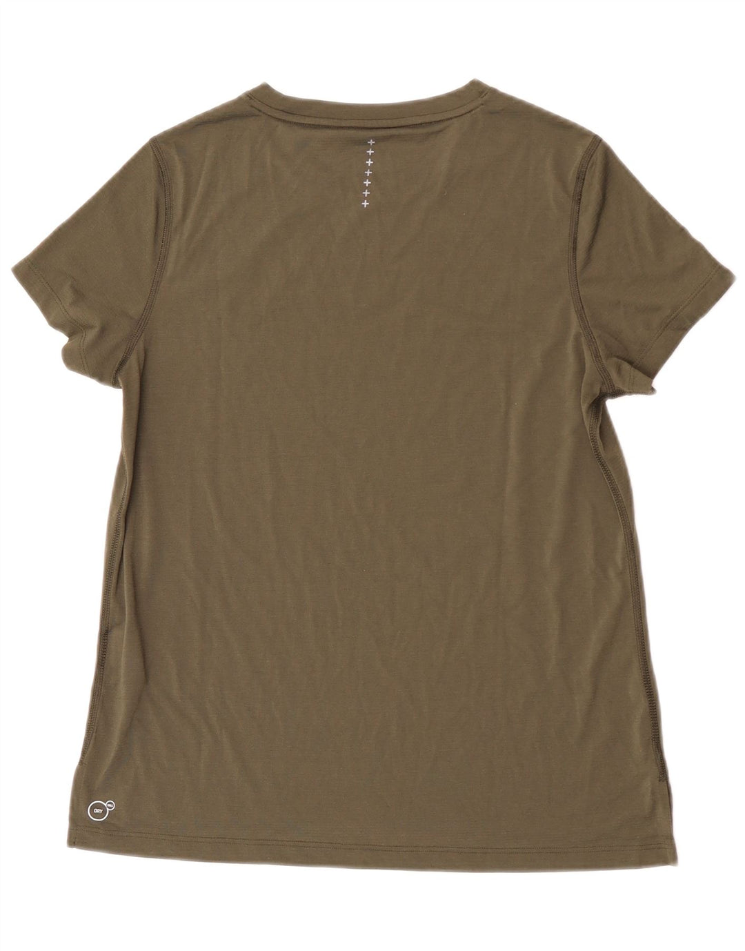 Puma Γυναικείο T-Shirt Top UK 12 Medium Khaki Polyester