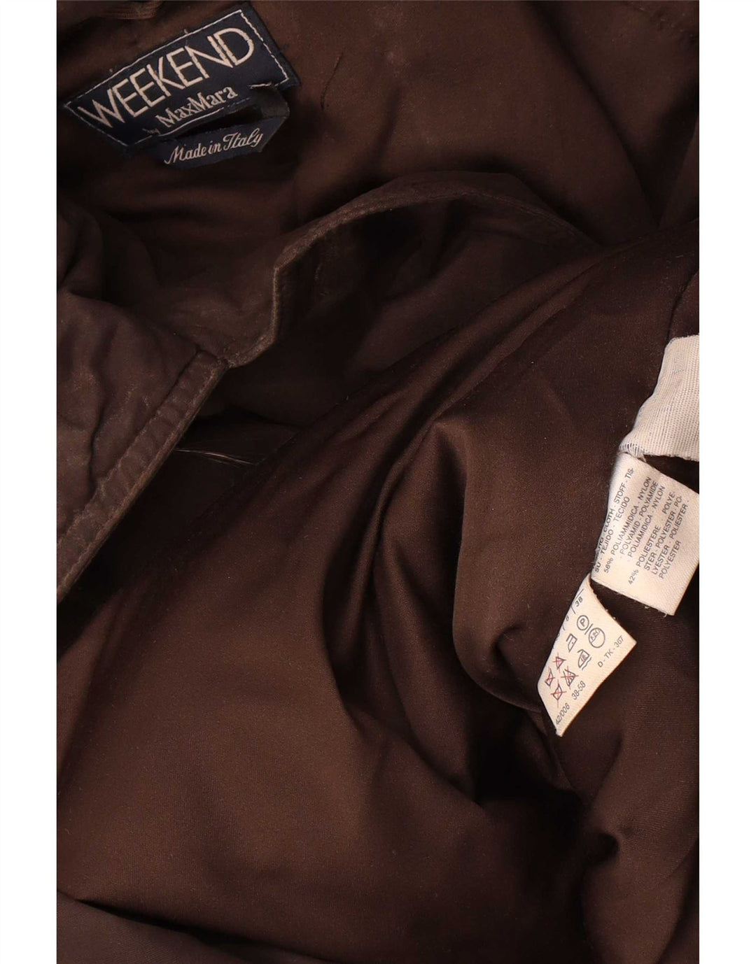 Max Mara Γυναικείο Μπουφάν Parka με κουκούλα UK 8 Small Brown