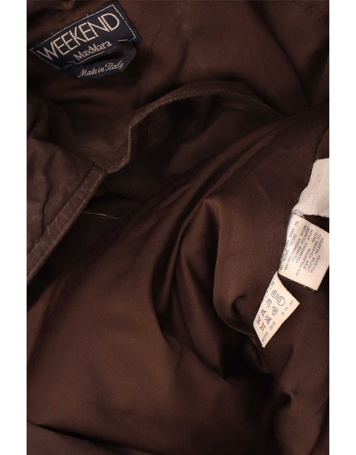 Max Mara Γυναικείο Μπουφάν Parka με κουκούλα UK 8 Small Brown
