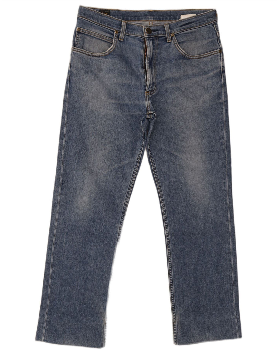 Lee Mens Straight Jeans W34 L27 Μπλε Βαμβακερό