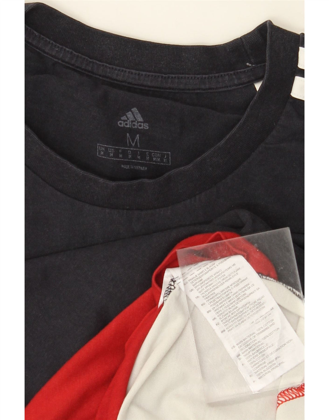 Ανδρικό T-Shirt ADIDAS Τοπ μεσαίο πολύχρωμο βαμβακερό μπλοκ χρώματος