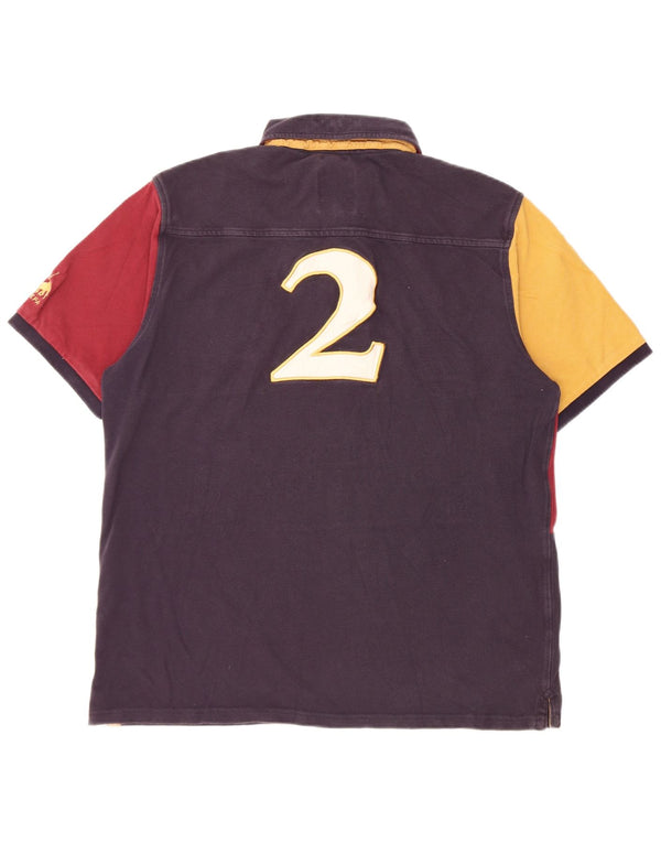 Ανδρικό Joules Graphic Classic Fit Polo πουκάμισο μεγάλο μπλε μπλε χρώματος