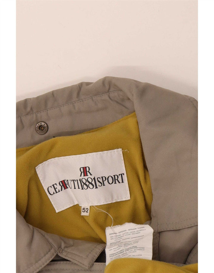 Cerruti 1881 Mens Utility Jacket IT 52 XL Γκρι βαμβακερό