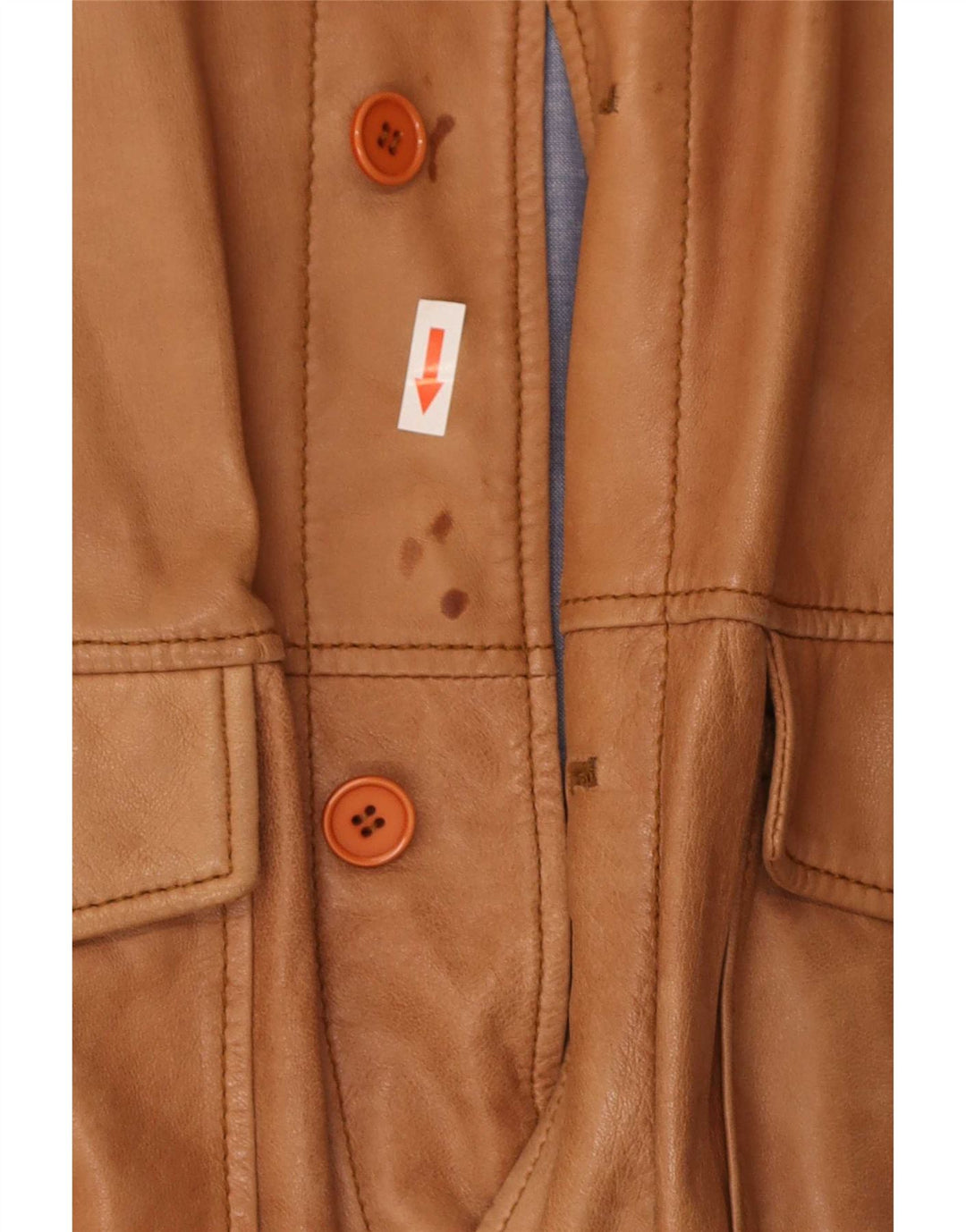 Conbipel Ανδρικό Δερμάτινο Μπουφάν Bomber IT 56 2XL Καφέ