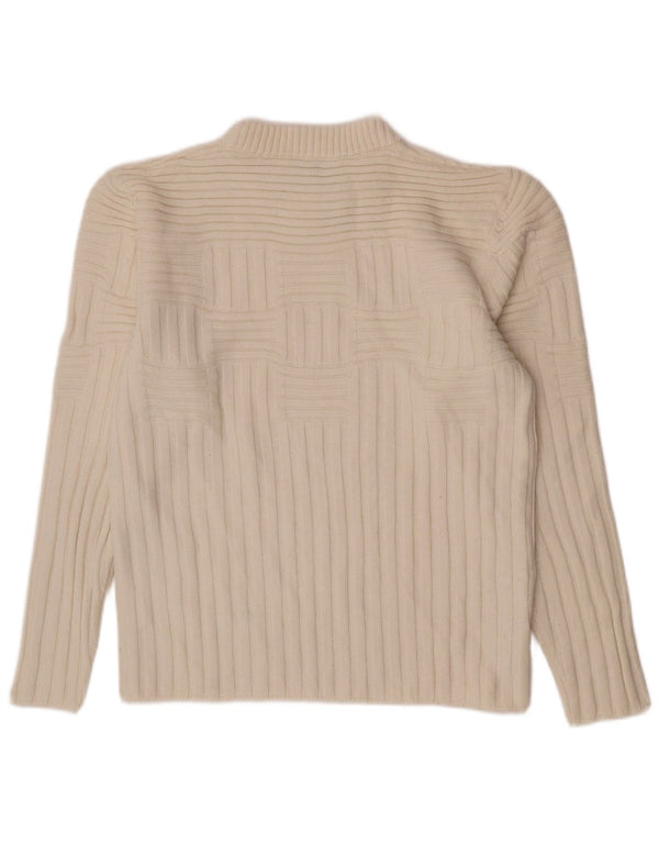 Γυναικείο πουλόβερ Bikkembergs Crew Neck Jumper UK 12 Medium Off White